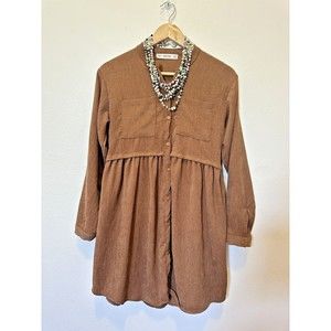 Made in Turkey- Bohemian Brown Long SleeveWinter Dress - Etika Brand